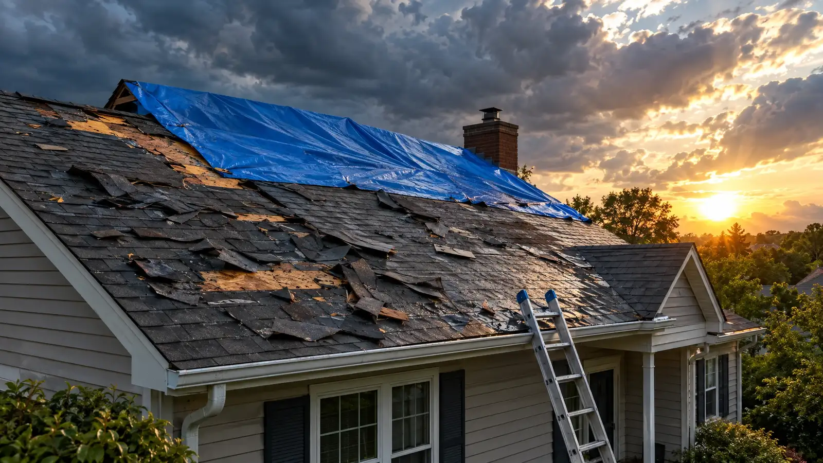 Storm Damage Roof Inspection in Spring Hill