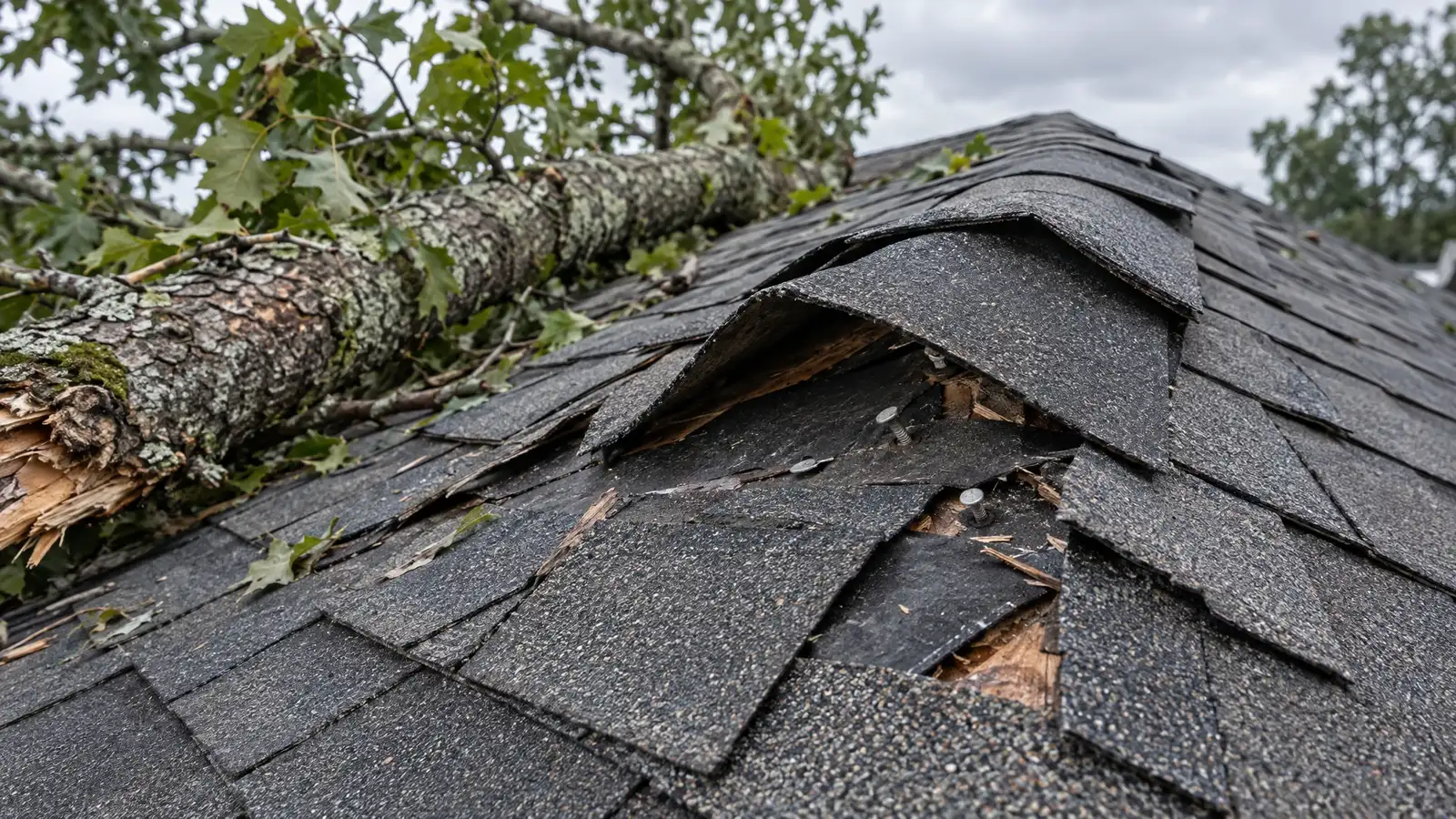 Wind Damage Roof Inspection in Nashville